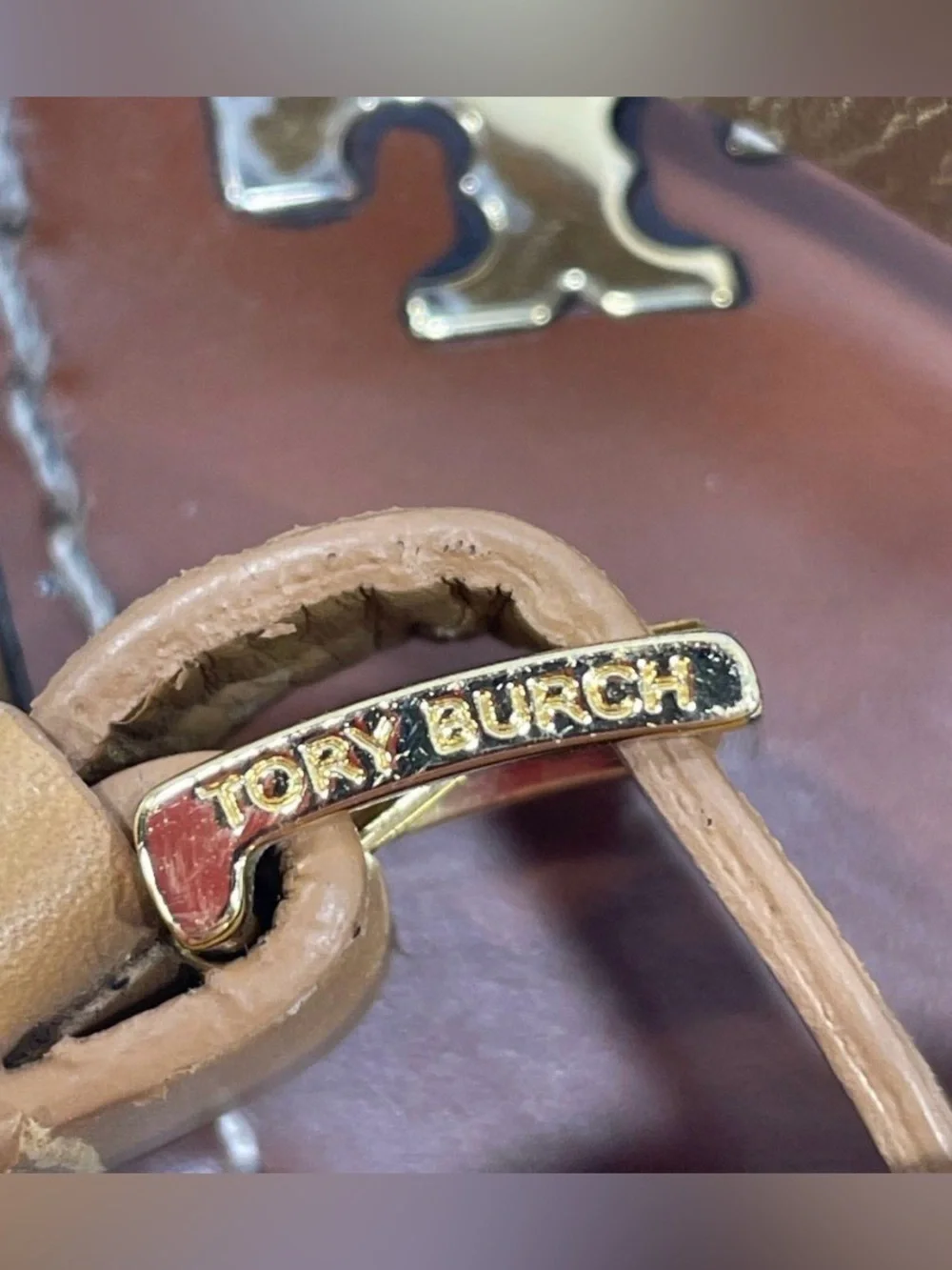 Tory Burch, size 8.5, Tan Leather Wrap-Strap Sandals, EUC